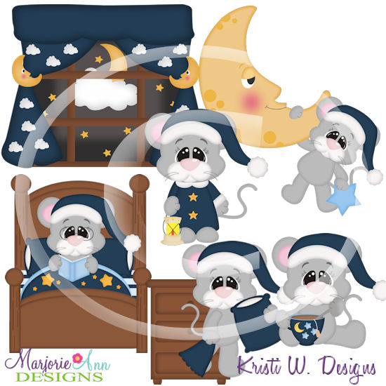 Martin Bedtime SVG Cutting Files/Paper Piecing +Clipart - Click Image to Close
